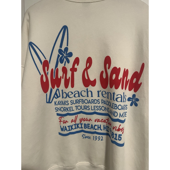 Wild Fable Sweatshirt Women's Large Cream Surf & Sand NWT - Picture 11 of 12